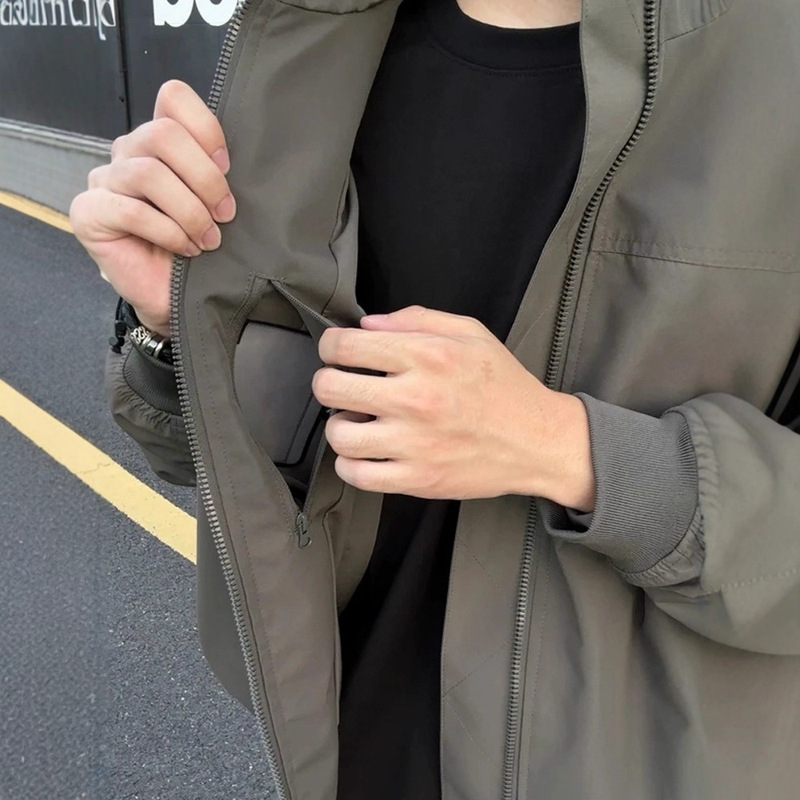 cleanfit短款工装外套男秋季硬汉穿搭三防立领冲锋衣美式潮牌夹克|undefined