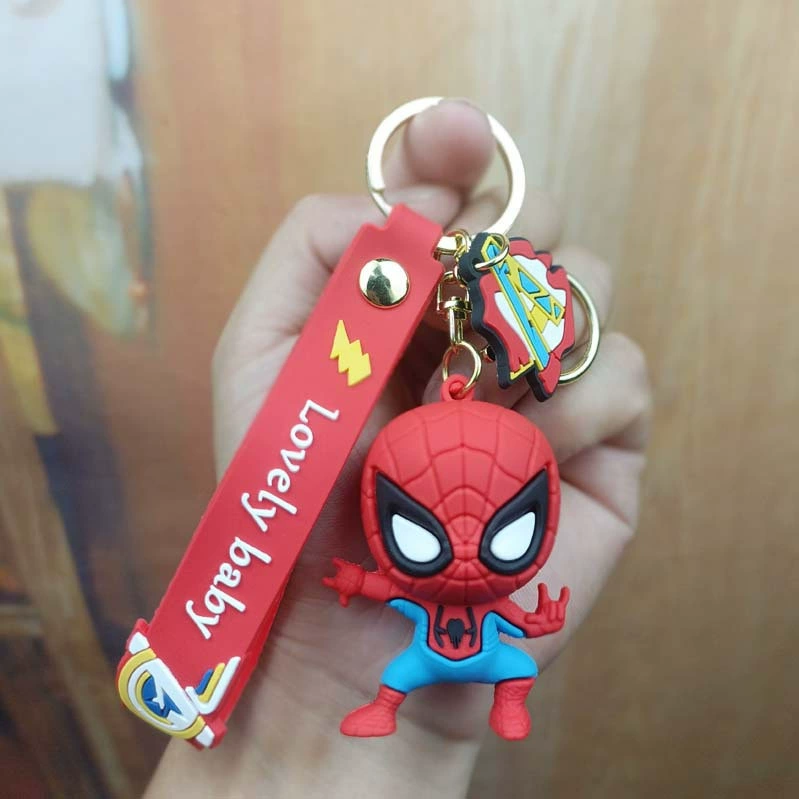 Подвеска, ключи от автомобиля, брелок для любимого Marvel, Капитан Америка, Человек-Паук, подарок на день рождения
