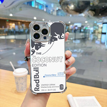 光油适用iPhone17promax手机壳16P1512141311四角防摔电镀跨境软