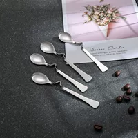 Hangable stainless steel twisted spoon - 304 material wall-mounted coffee stirring spoon - 1688 wholesale