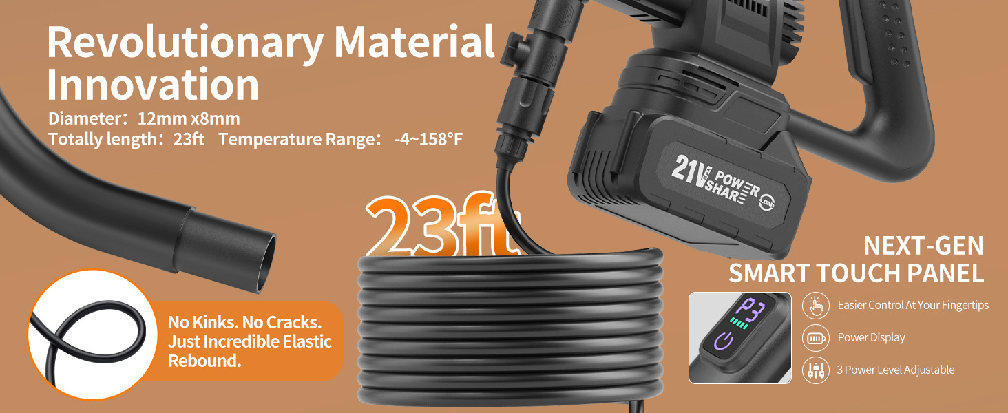 Car Wash Water Gun Household Cordless Pressure Washer Electric Car Wash Machine Rechargeable Flower Watering Lithium Battery High Pressure Car Wash Machine