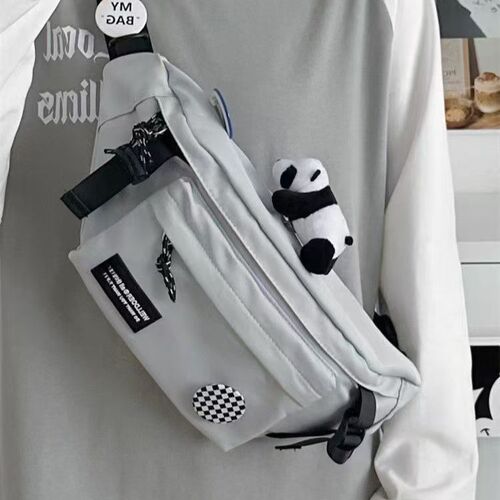 Fashionable cool ins men's cross-body chest bag, street Harajuku one-shoulder sports, all-matching overalls cross-body bag, students 'pockets
