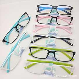 新款超轻舒适TR90全框眼镜男女青少年学生近视眼镜架方框批发