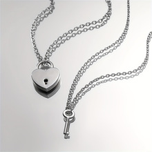 K 53871 Couple love lock necklaces ���°����������ο羳