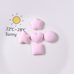 Heart-shaped Plum Blossom, Five-pointed Star, Circular and Square Resin Jewelry Accessories DIY Craft Phone Case Decal