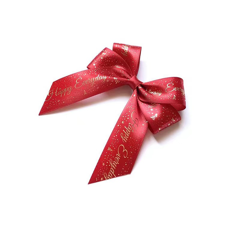 9/11CM烫金蝴蝶结成品-礼物包装装饰配件礼品盒