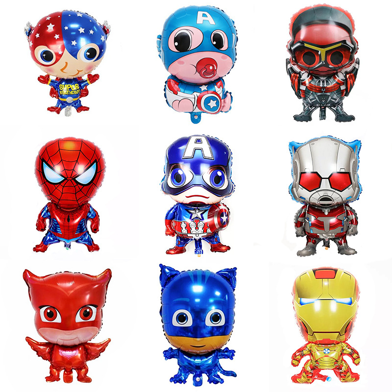 League of Legends cartoon style aluminum foil balloons Captain America style aluminum foil balloons children's party decoration