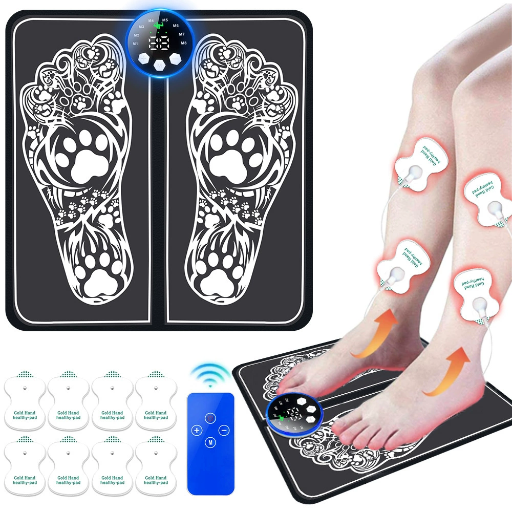 Smart EMS подошва массажер для ног Микроток педикюрная машина для домашнего использования портативный импульсный массаж ножных подушек