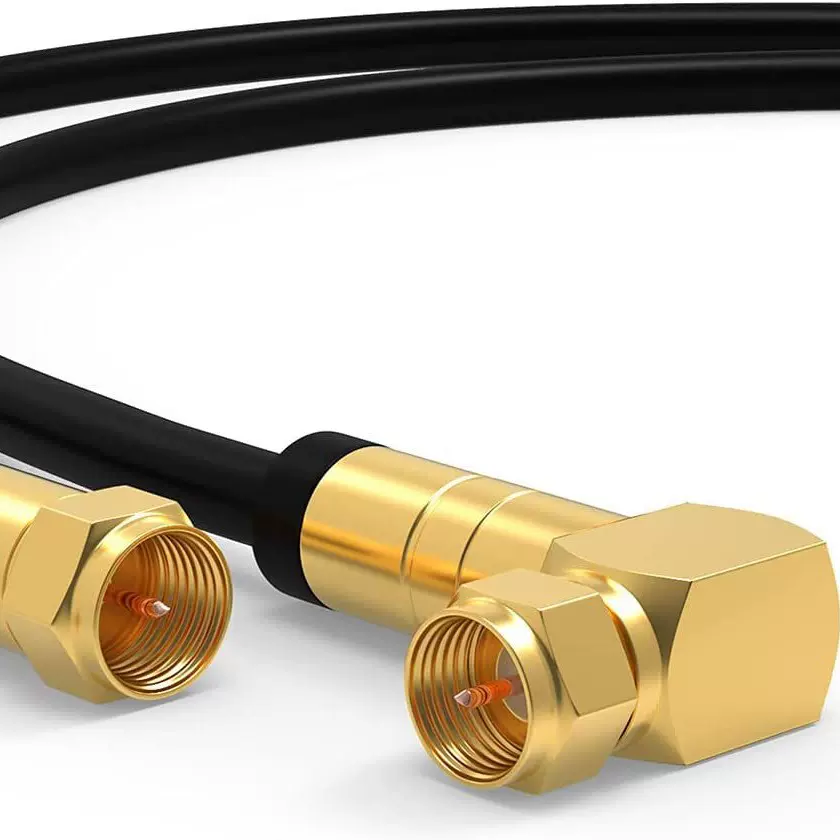 有线闭路TV电视机顶盒高清信号视频线英制F头卫星射频连接天线