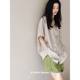 chubby girl Plus Size Short Sleeve Shorts Pajamas Women's Suit Summer Loose 1.00 kg-150.00 kg Comfortable Outer Wearing Home Clothes