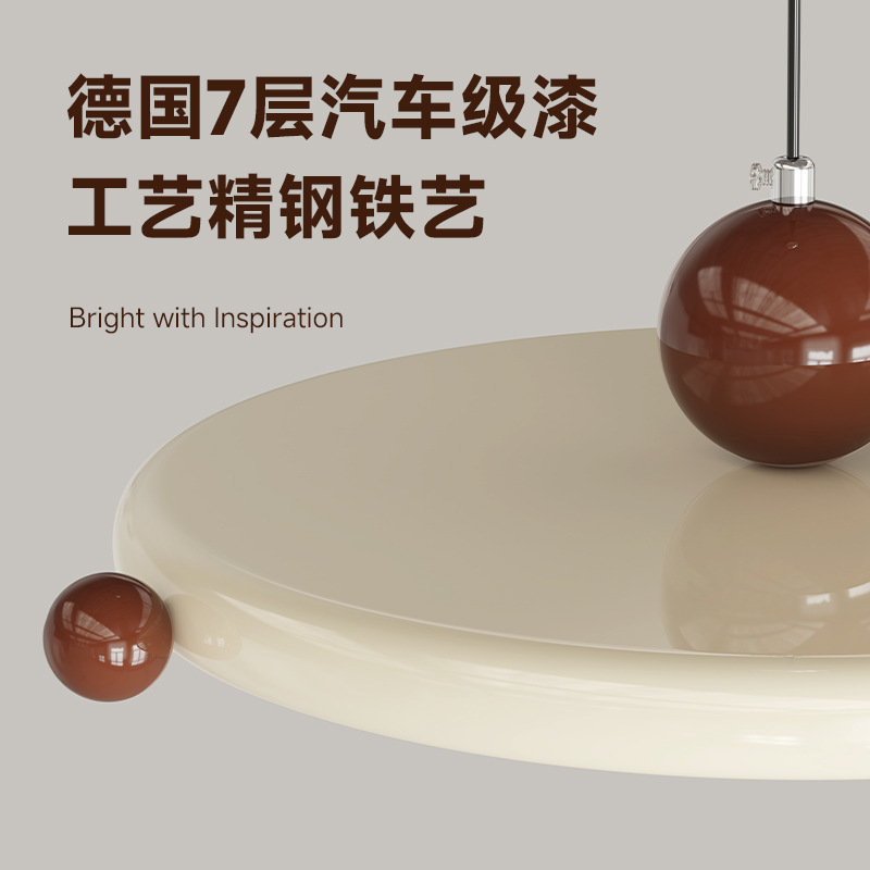 Platillo volador simple lámpara de comedor casera moderna medieval retro cabezal de cama lámpara de cabina de barra de nuez lámpara vertical