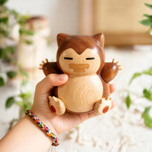 实木定制木雕卡通人偶异形切割雕刻手工萨比里卡比兽人偶宝