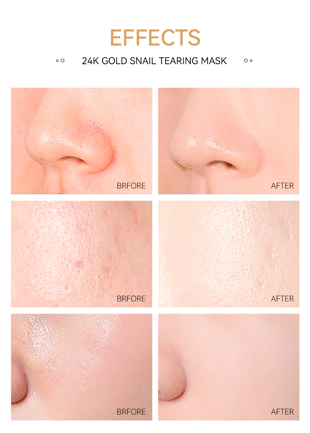 LAIKOU Gold Leaf Peel-off Mask 50g (Color box) Pore Cleansing Skin care products Cross-border supply undefined