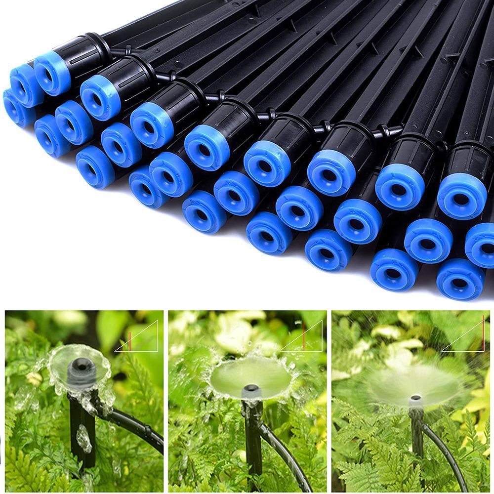 18cm涌泉地插含双勾花园洒水喷头 阳台庭院园林长杆可调扇形喷头