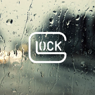 外贸网红个性时尚创意贴纸GLOCK英文字母车贴图案
