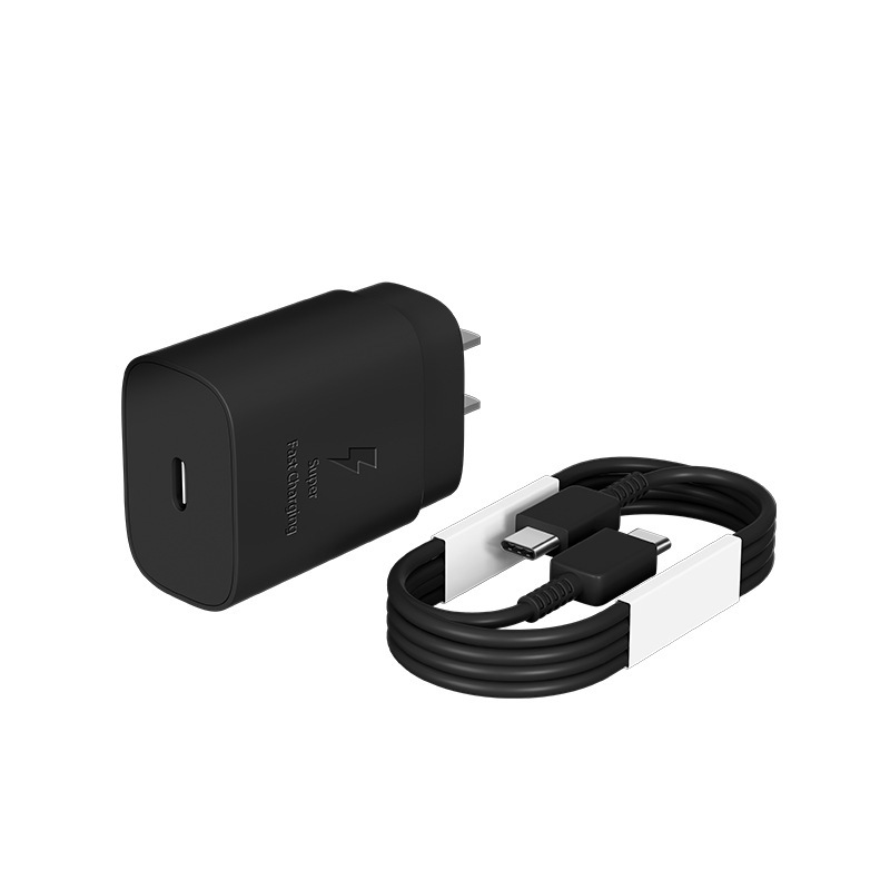 Aplicable Samsung PD25W/45W estándar estadounidense cabezal de carga británico cargador de viaje S22/S23 australiano cabezal de carga rápida