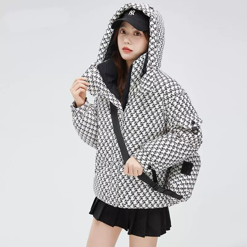 羽绒棉棉衣棉服女2025新款冬季加厚连帽时尚百搭保暖洋气显瘦短款