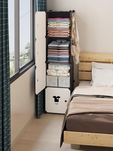 Living Small Wardrobe Simple Assembly Rental Room Household Bedroom Cloth Cabinet Single Dormitory Small Children Storage