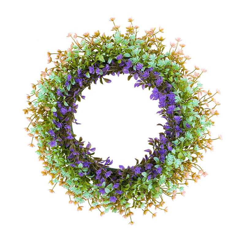 Guirnalda de Flores Pequeñas Coloridas de Primavera 2025, Guirnalda Artificial de Plástico, Decoración para el Hogar, Flores Artificiales para Colgar en la Puerta, Accesorios de Fotografía