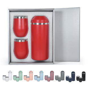 Double layer stainless steel 304 vacuum color spray plastic 25oz steel lid red wine cold preservation tank outdoor straight thermos cup