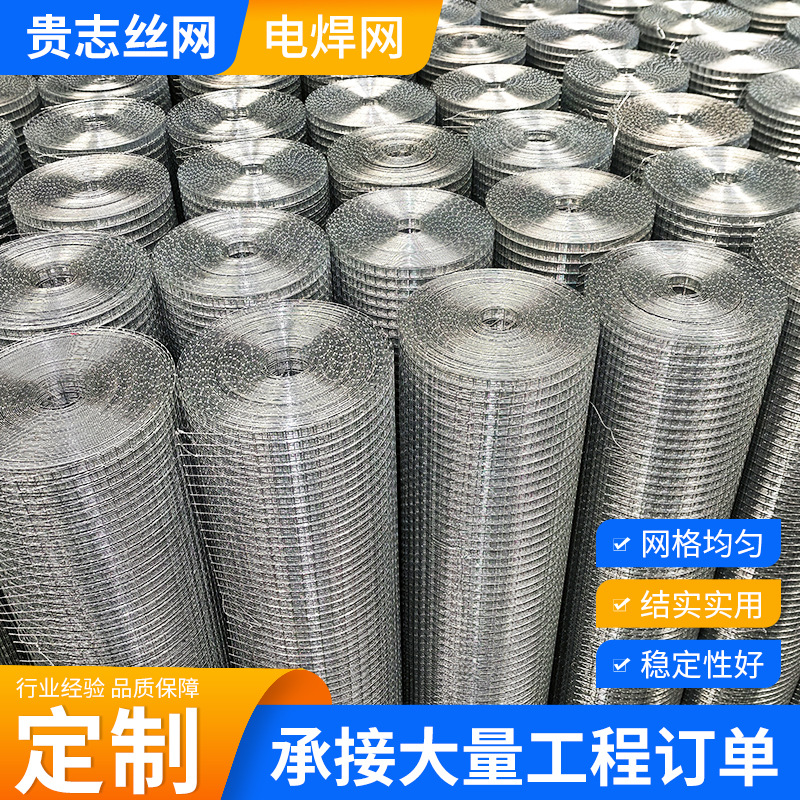 镀锌钢丝网 12.7mm网孔五金布热镀锌电焊铁丝网生产建筑抹灰墙面