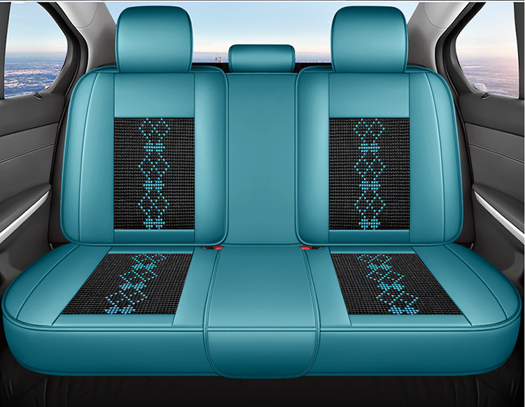 26-Year New Model Leather Ice Silk One-Piece Universal Car Seat Cushion for All Seasons, Summer Cushion, Physical Product Export to Amazon