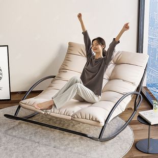 Rocking Chair Recliner Adult Can Sleep New Lazy Sofa Balcony Living Room Home Adult Leisure Lunch Break Chair