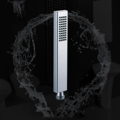 厂家批发全铜增压单功能手持花洒酒店简约方形浴室热水器淋浴喷头|ms