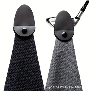In stock No logo Magnet pineapple lattice golf towel magnetic golf towel can add logo