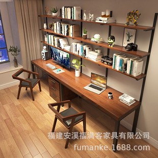 Iron Wood Desk Desk Computer Desk Table Custom One Piece Minimum Order Factory Direct