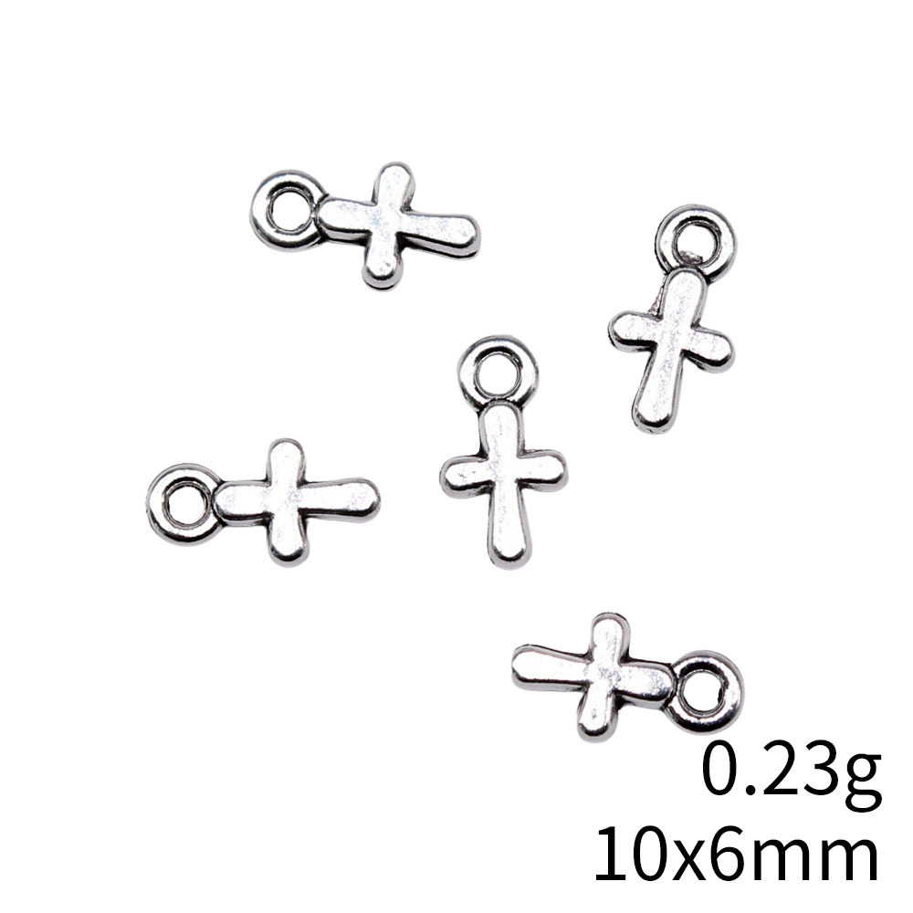 Cross Pattern Plating Design 1 Piece Alloy Cross Pendant