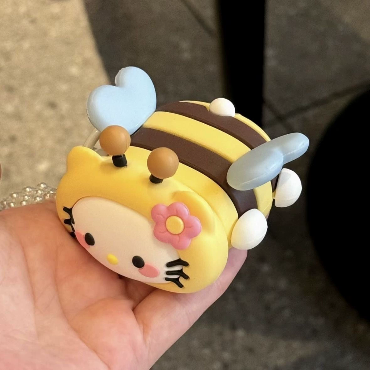 Силиконовый чехол для AirPods (Apple) KT Cat Claw, милый фуксия, силиконовый корпус, совместим с AirPods 1/2/3/Pro/Pro2/4