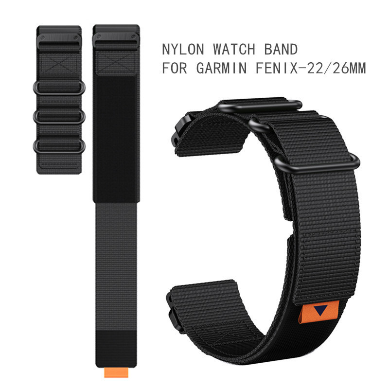 Suitable for Garmin Smart Watch Fenix5/6/7/7S/7X/8 Quick Release Velcro Nylon Strap
