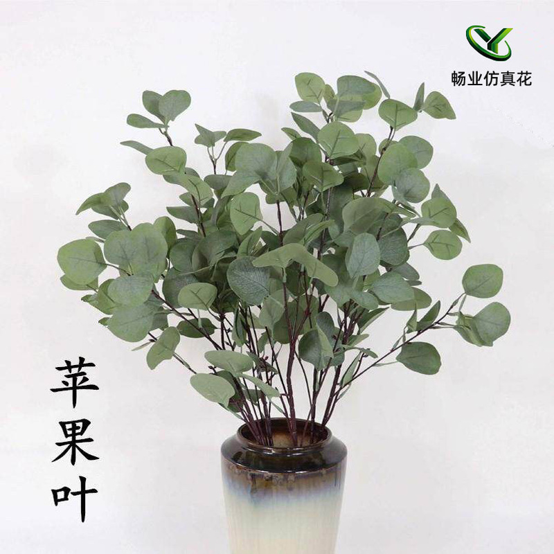 Straight Stem Artificial Money Leaves, Fake Flowers for Wedding and Home Decoration, Artificial Plants, Artificial Apple Leaves, Artificial Greenery Straight Stem Artificial Money Leaves, Fake Flowers for Wedding and Home Decoration, Artificial Plants, Artificial Apple Leaves, Artificial Greenery