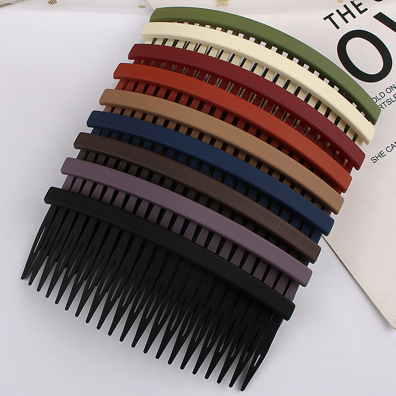 Frosted simple comb hairpin women's hair accessories on the back of the head to organize broken hair artifact hair hoop side bangs clip hair comb