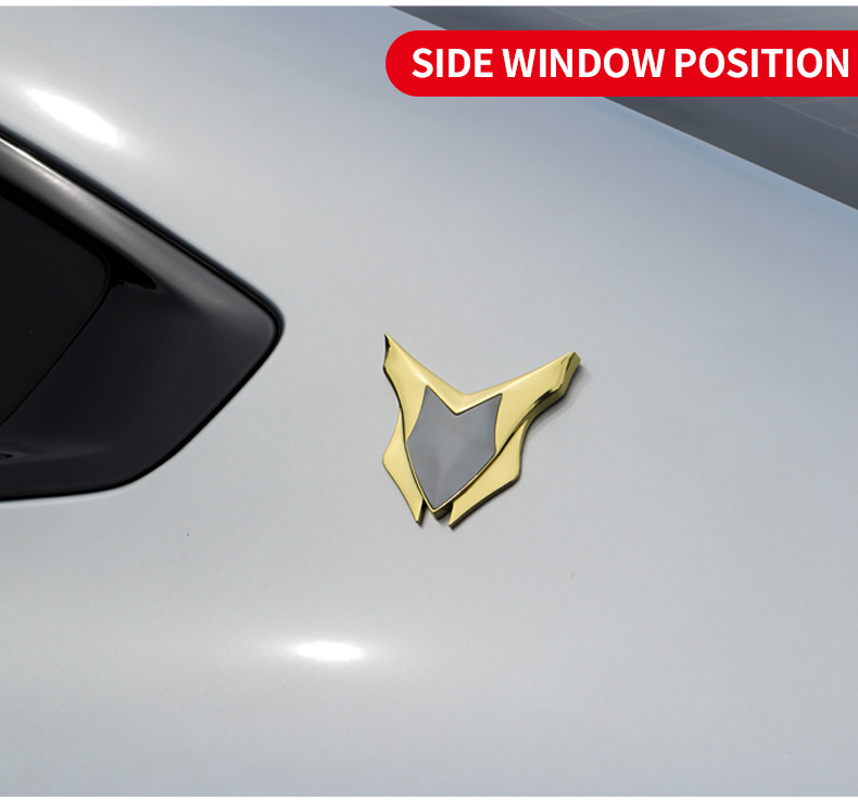 Logo Pattern Design for Cars, Motorcycles, Electric Vehicles, Personalized Modification Decoration Stickers, Zinc Alloy, Stainless Steel Metal