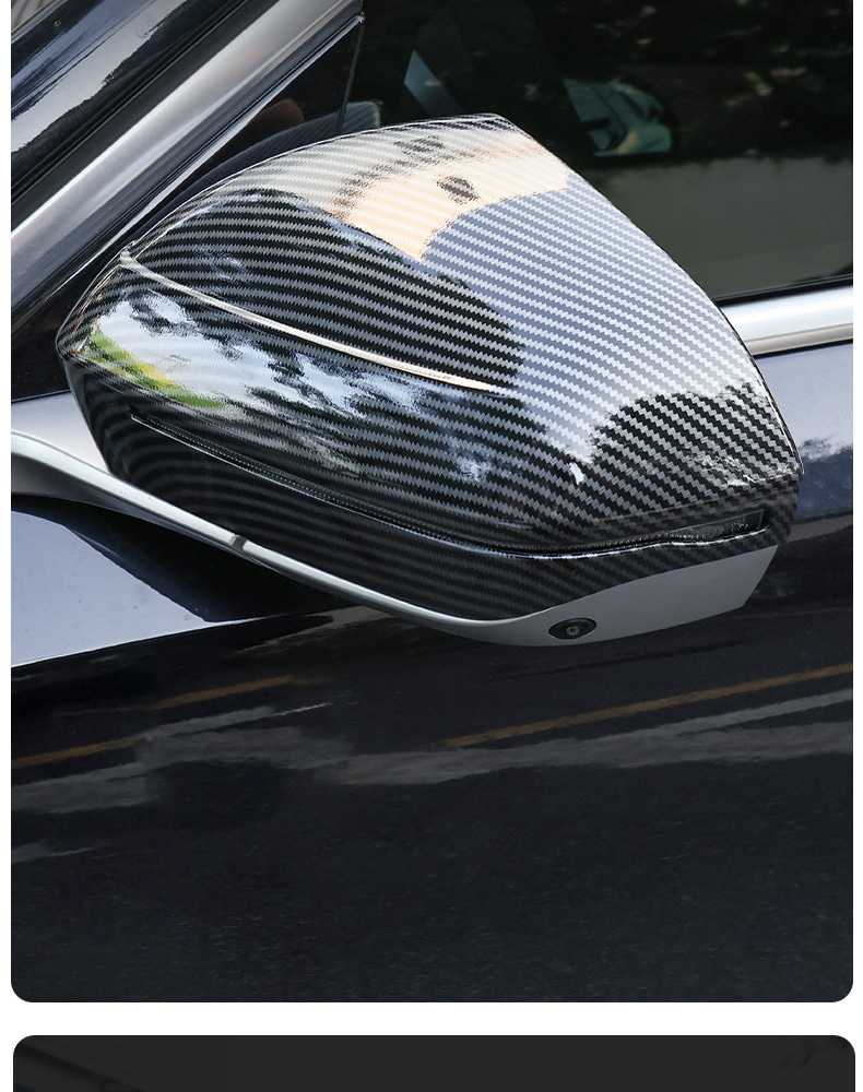 Suitable for Bmw's New 5 Series X3 Black Warrior Rearview Mirror Shell Protective Cover Decorative Blackening Kit Appearance Modification Accessories
