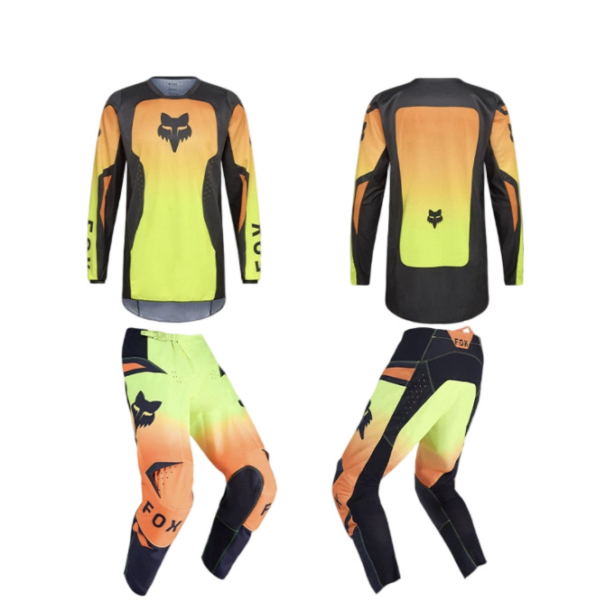 Cross-Border New Downhill Suit Mountain Bike Cycling Suit Quick-Drying Breathable Downhill Suit Sweat-Wicking T-Shirt Suit