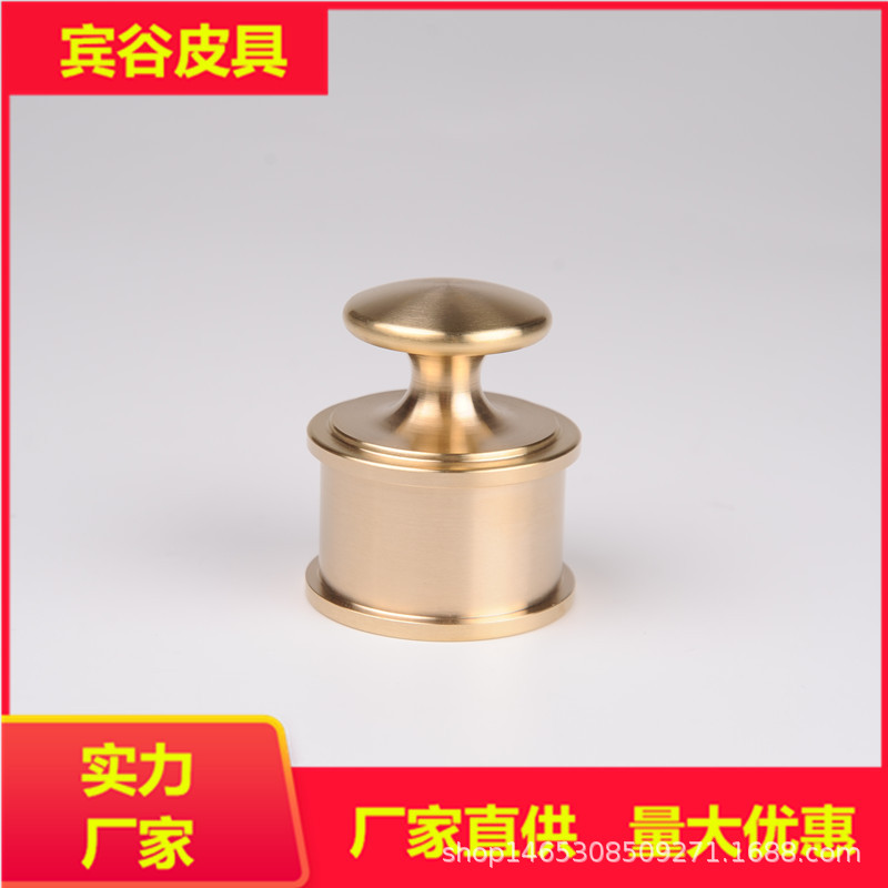纯黄铜镇压器  DIY工具 皮艺皮雕镇压器 皮具压边器 黄铜镇压器