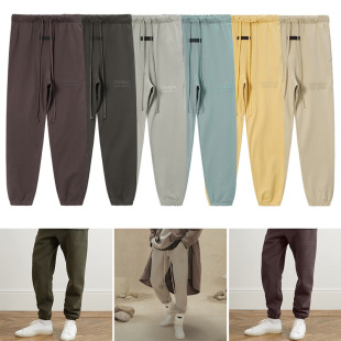 Spot ESSENTIALS Season 8 Double Line FOG Leisure High Street Loose Pressure Drawstring Men's Pants