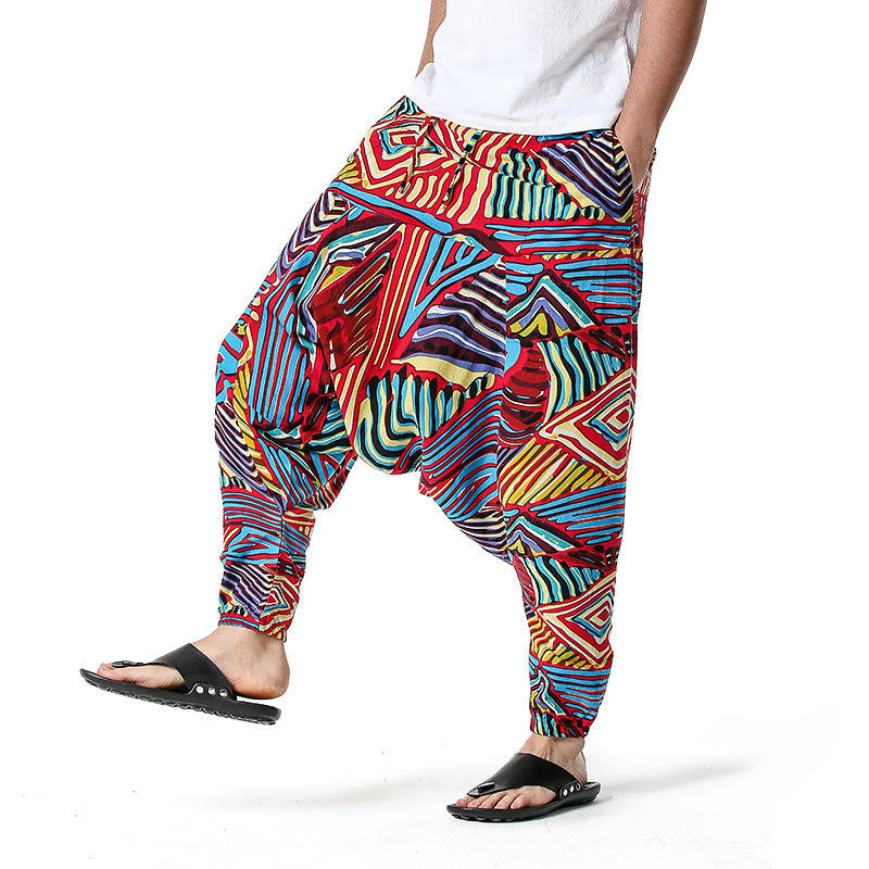 men's and women's foreign trade Harun yoga pants loose bohemian pants hanging pants moth pants 52