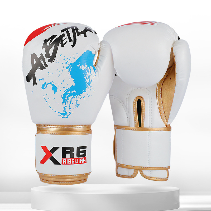Guantes de boxeo de fábrica de origen personalizados Guantes de entrenamiento de combate Sanda para adultos profesionales Guantes de boxeo