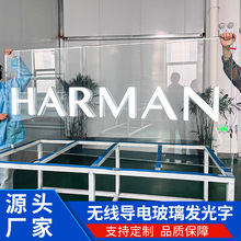 室内室外门头广告迷你字橱窗餐厅标识招牌公司logo玻璃导电发光字