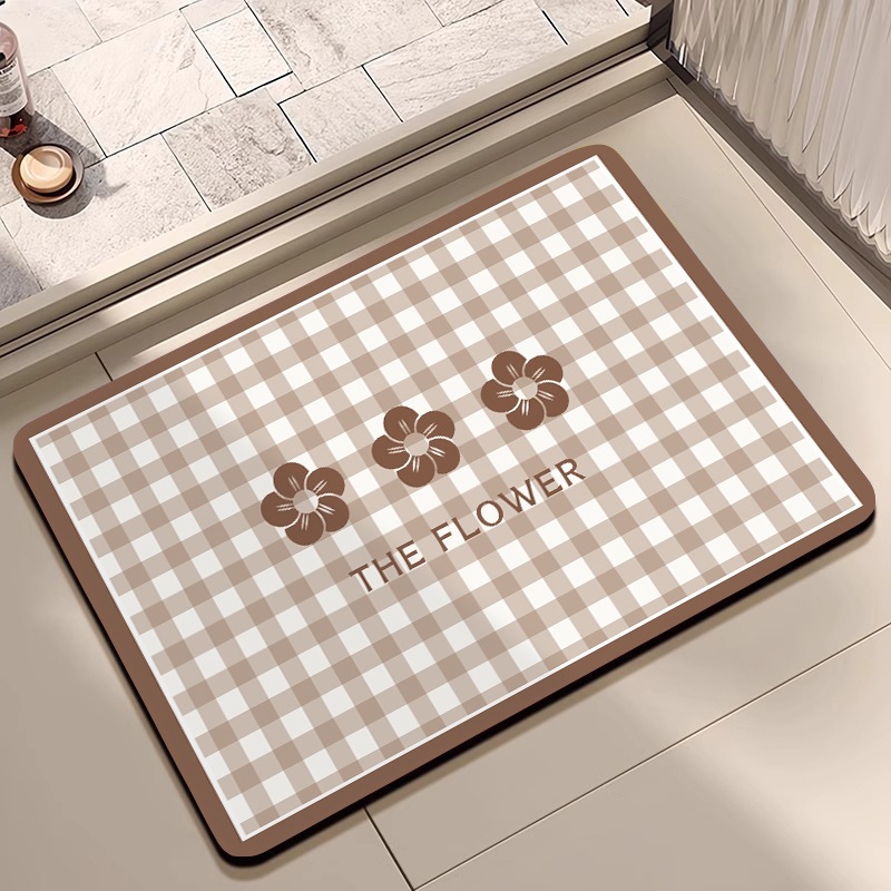 Badezimmer Diatomeenerde Badematte Rutschfest Wasserabsorbierend_voghion.com