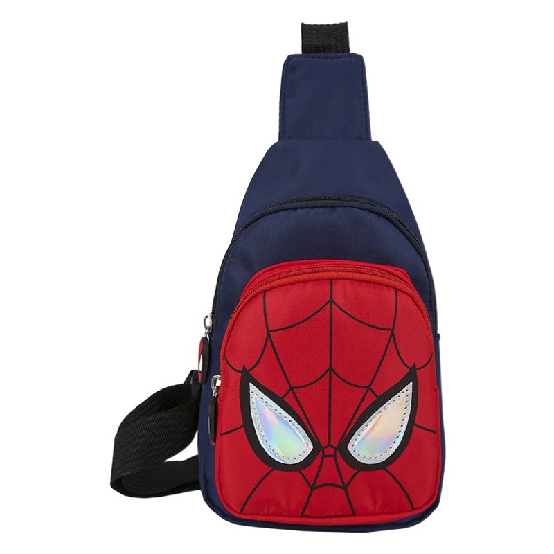 Cool and Fashionable Boy's Bag Cross-Body One-Shoulder Handsome Baby Outing Backpack Casual Cartoon Children's Chest Bag Cute