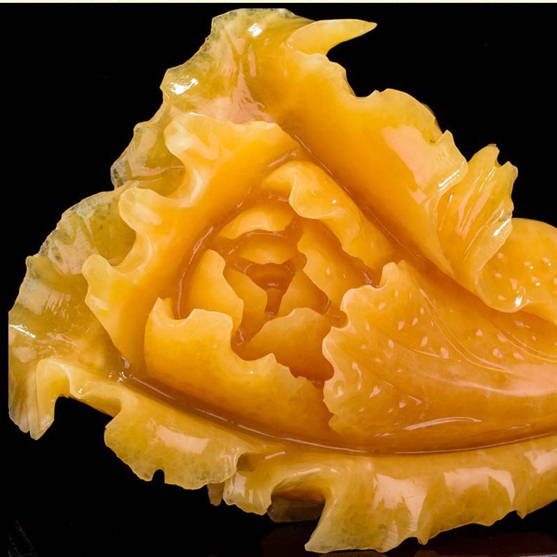 거실, 사무실 책상, 매장 오픈, 선물, 축복 모으기, 재물 모으기, 옥장  천연 토파즈 양배추 장식품