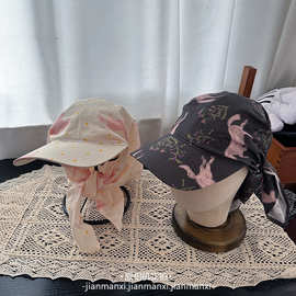 26年新款小马儿奔腾印花包头帽春夏薄款沙滩头巾帽个性百搭鸭舌帽