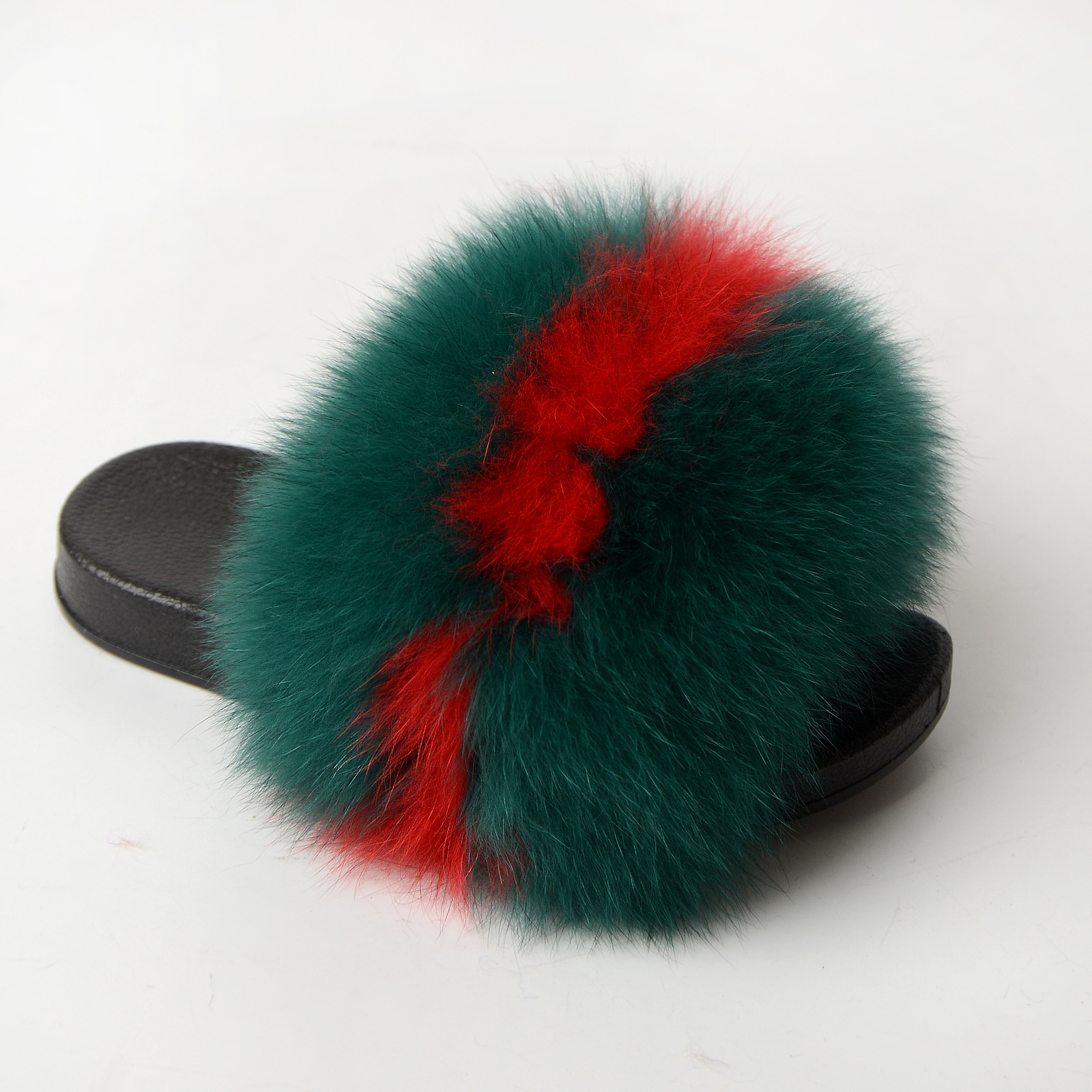 Cross-border children's fur slippers fox...