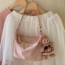 韩国ins同款轻便防水尼龙牛津布斜挎包单肩包2025新款百搭腋下包