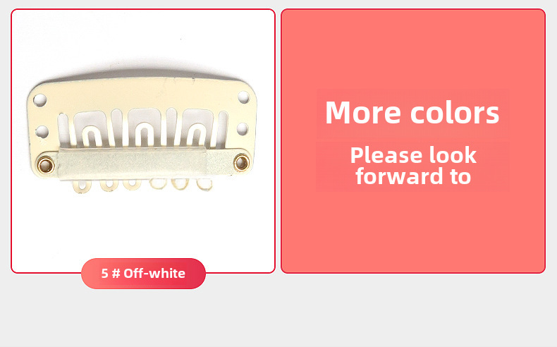 3.2cm six-tooth wig hair extension BB clip metal paint DIY head accessories hair clip beret clip_voghion.com